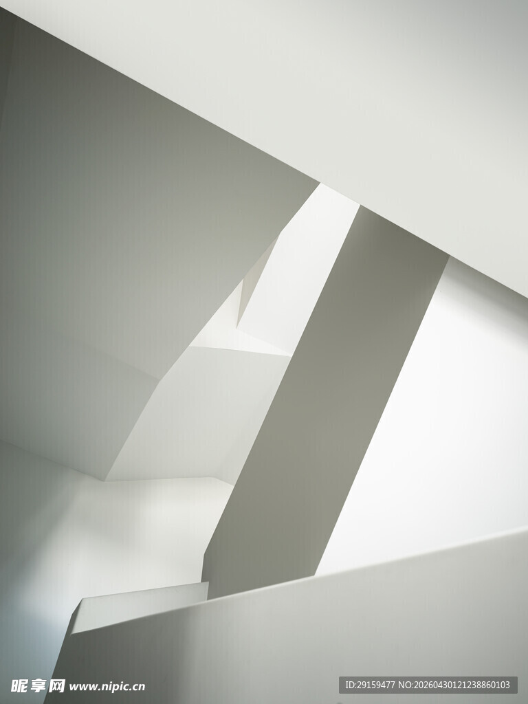 简约几何建筑光影效果