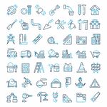 建筑生产工具图标