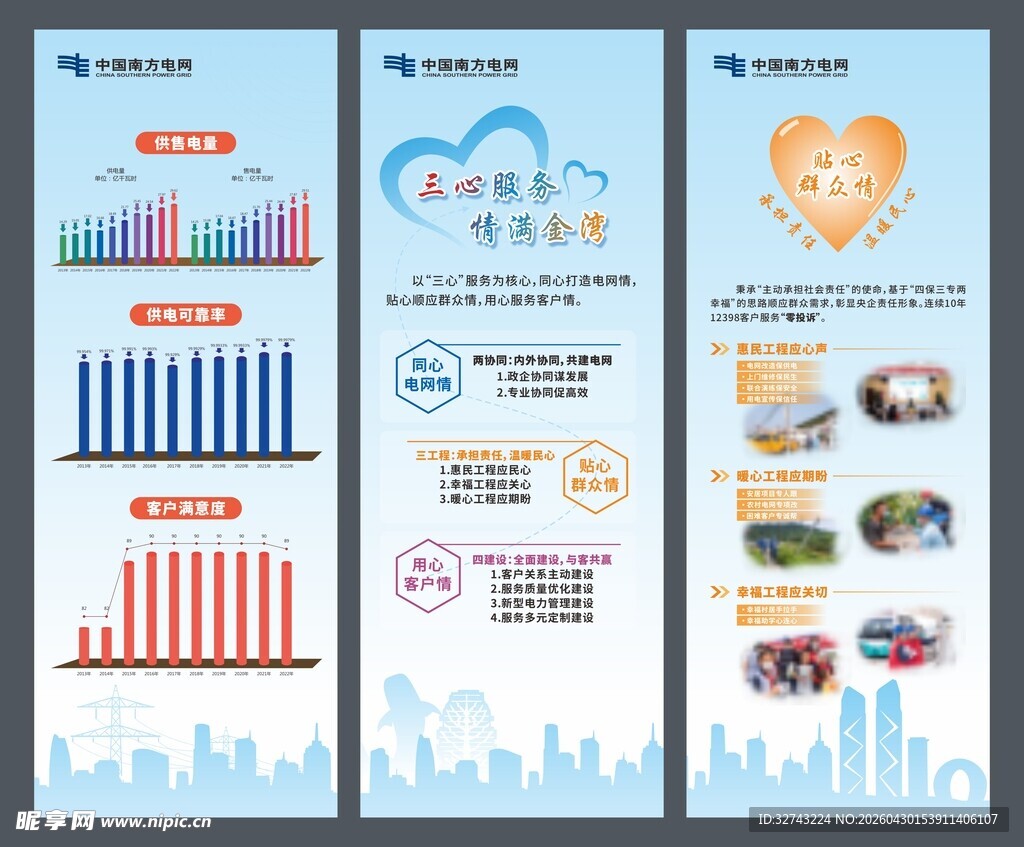 商业数据图表展示海报