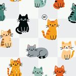 卡通猫咪背景