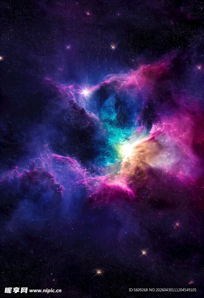 绚丽星云宇宙奇幻景象