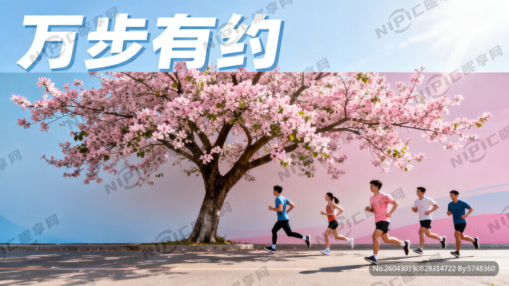 做一副万步有约背景墙