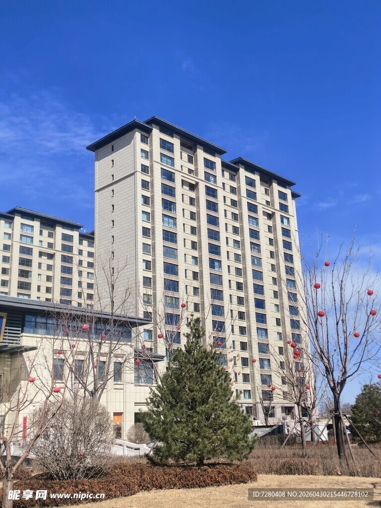 高层住宅楼景观