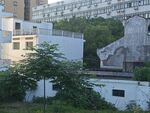 城市中绿树环绕的建筑景观