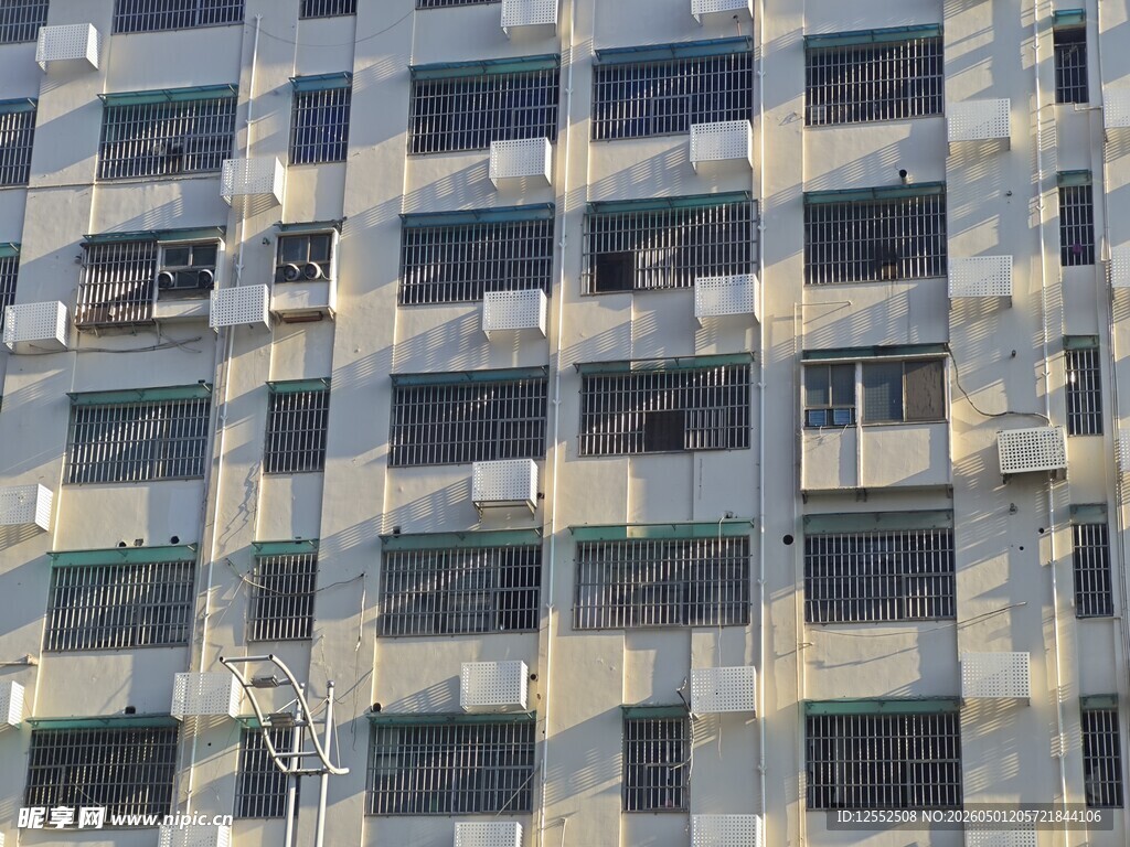 现代建筑外立面空调景观