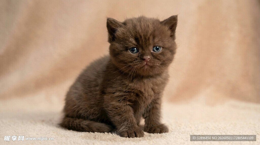 可爱棕色小猫咪
