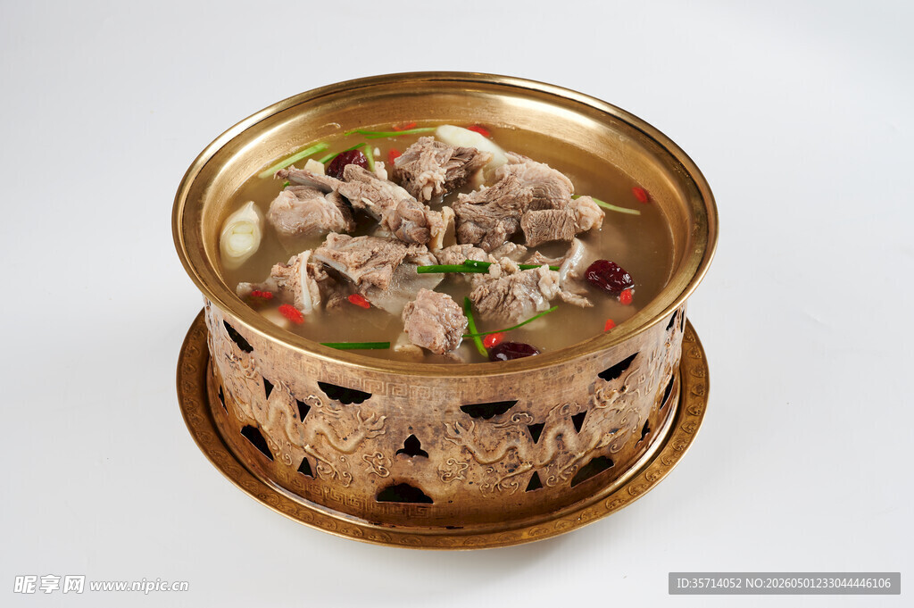 铜锅清汤涮肉