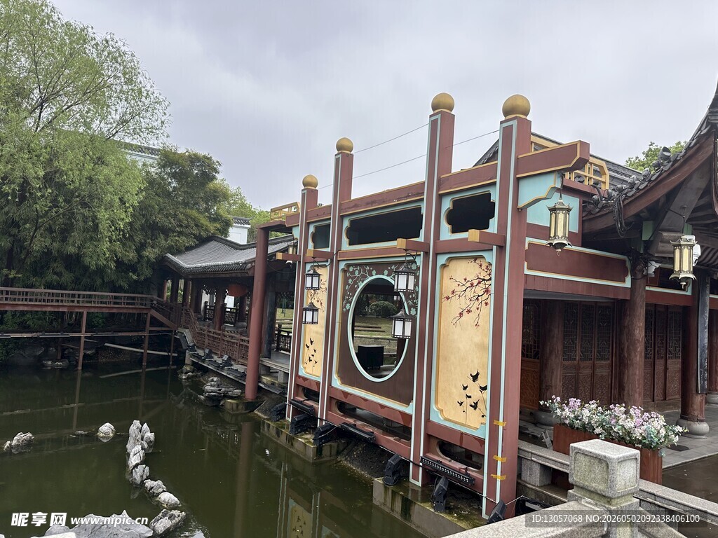 江南水乡中式建筑景观