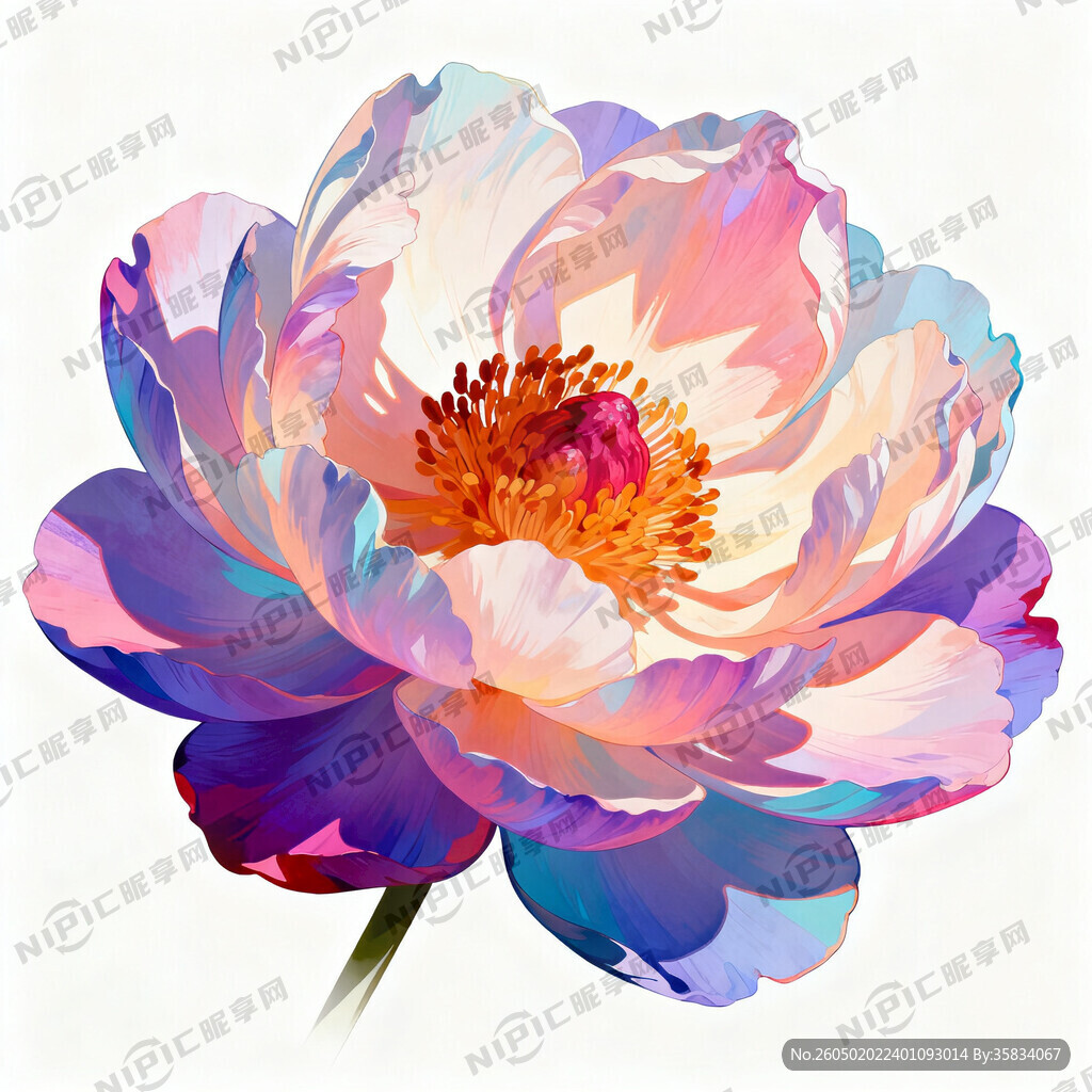 花朵数码插画