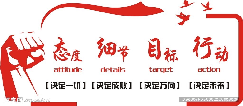 态度 细节 目标 行动