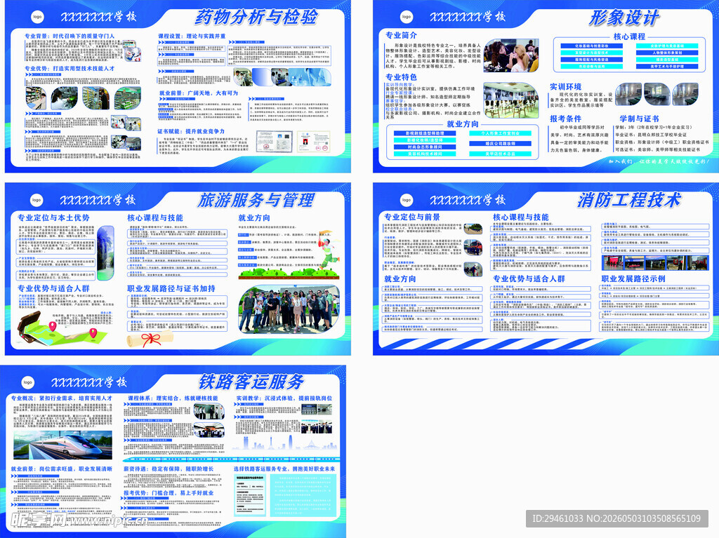 大学专业简介展板