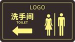 洗手间指示牌
