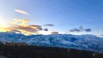 雪山壮丽日出美景