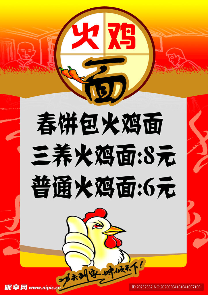火鸡面