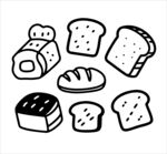 手绘面包集合