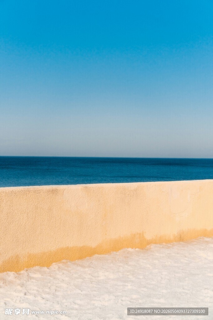 海边露台蓝天碧海美景
