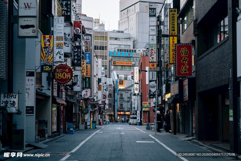 繁华都市街道景象
