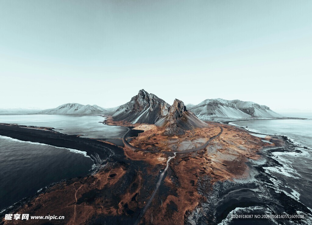 壮丽雪山景观