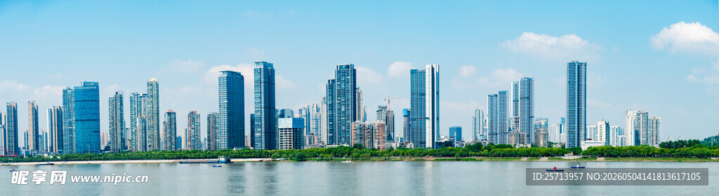 现代都市天际线景观