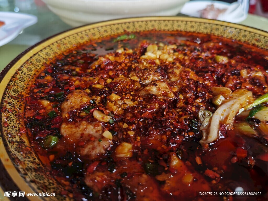麻辣鲜香的特色水煮肉片