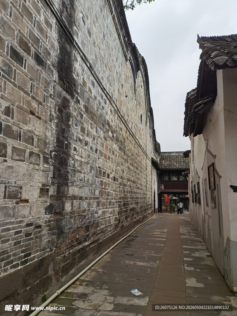 古巷青砖老建筑