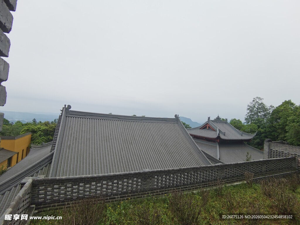 中式古建筑屋顶景观