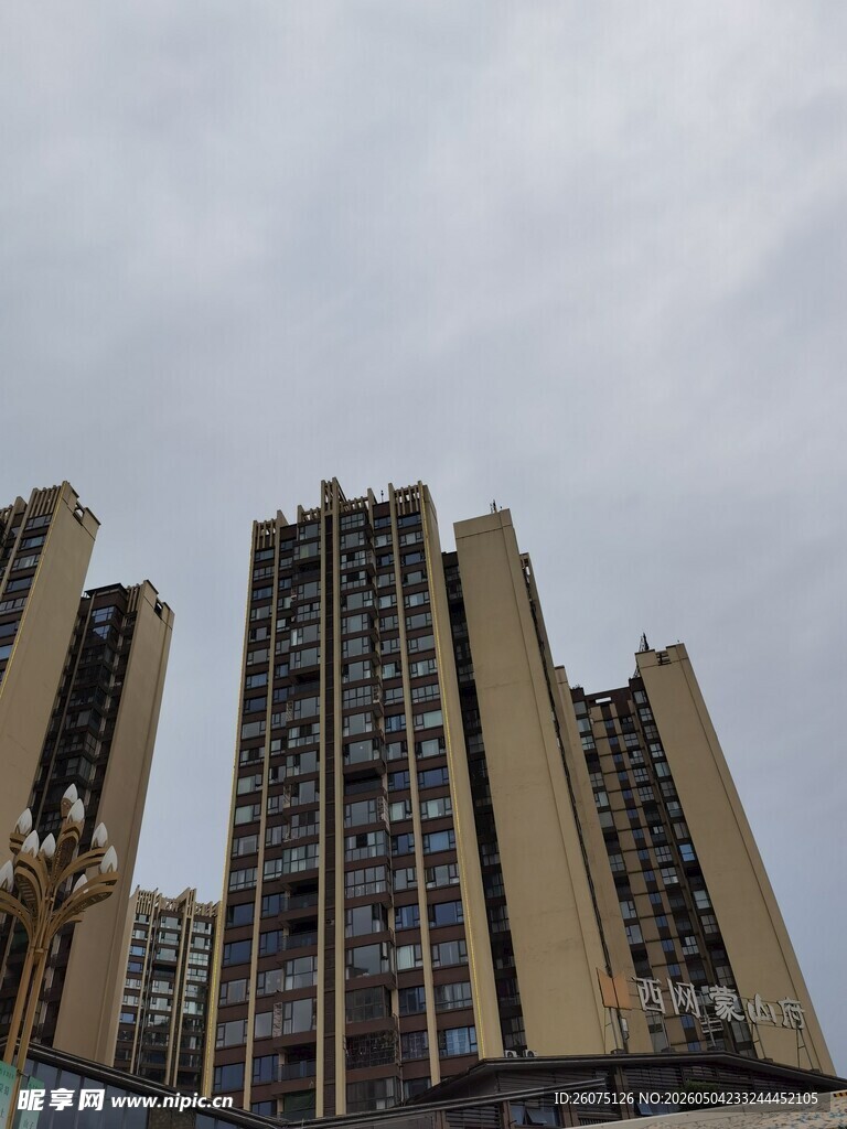 高楼耸立的城市景象