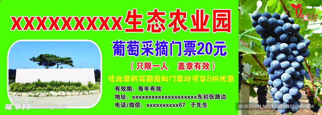 葡萄采摘券