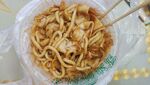 新疆炒米粉宽粉对半特写