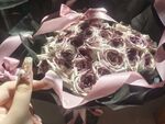 紫玫瑰花束