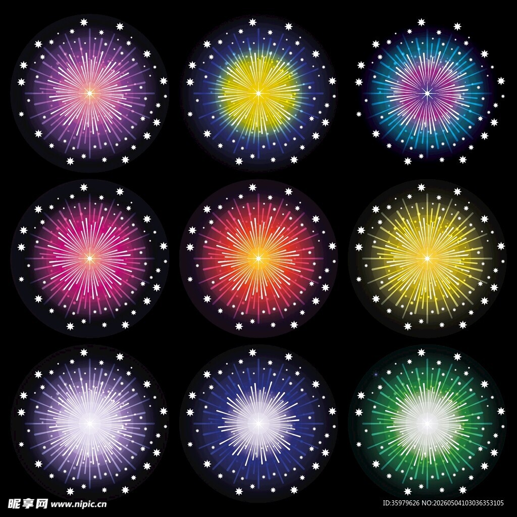 烟花图案合集