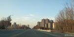 城郊道路旁的楼宇景观