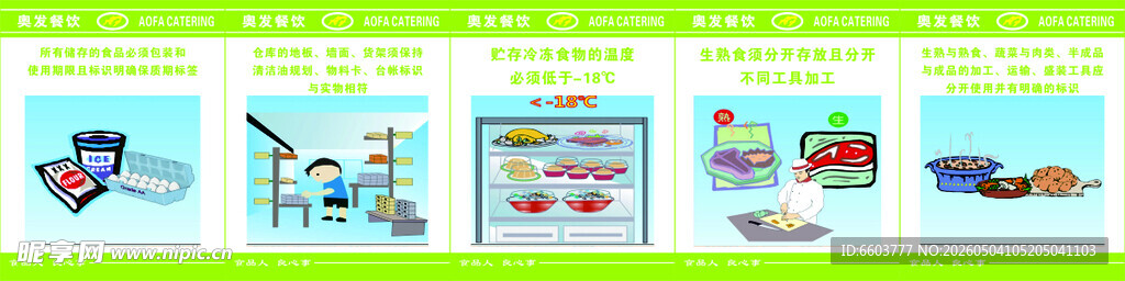 奥发餐饮食堂仓库存放标准