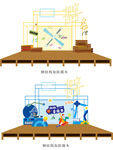 潮玩音乐节创意舞台设计效果图