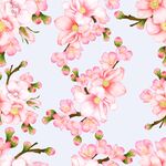 粉色烂漫樱花图案背景