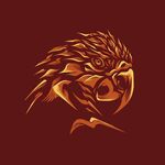 金色鹰头标志设计