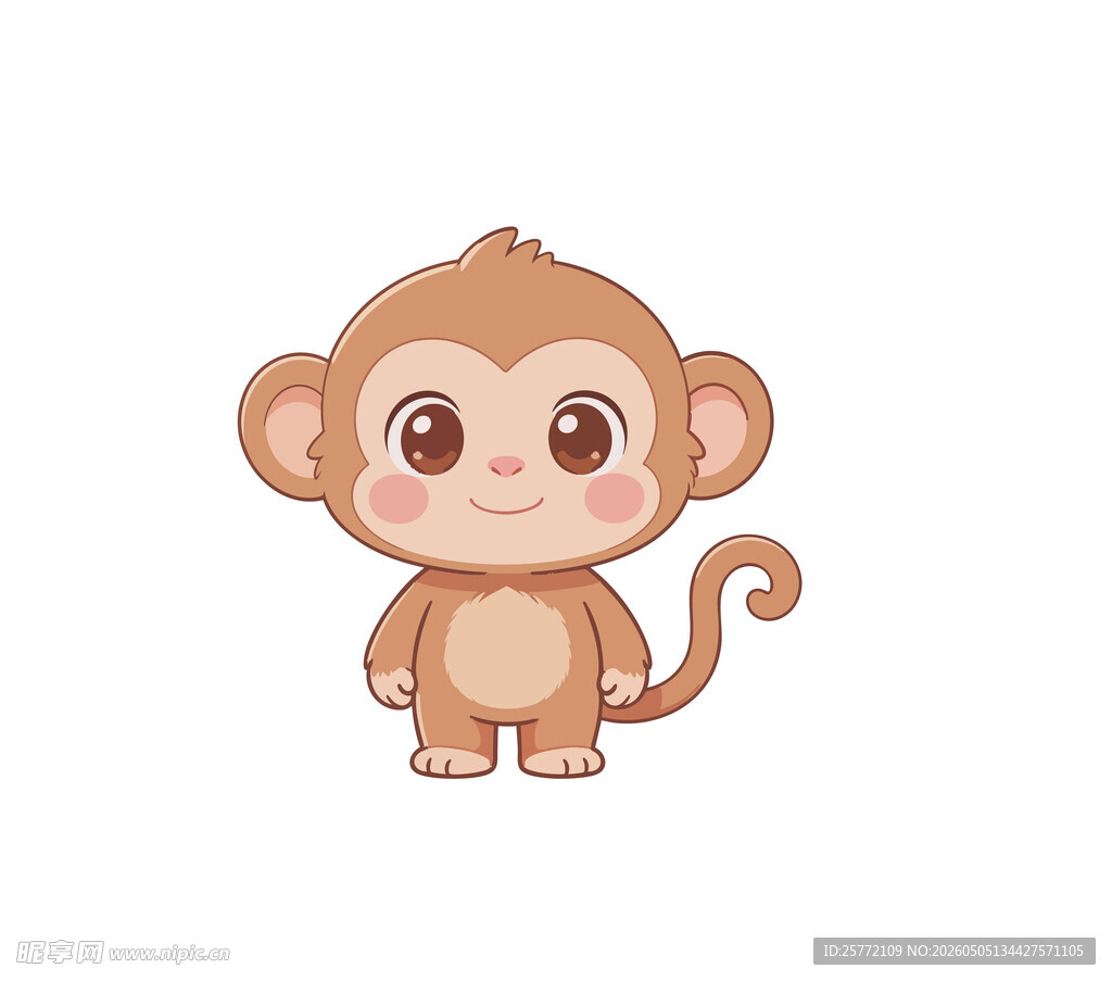 可爱小猴子卡通形象