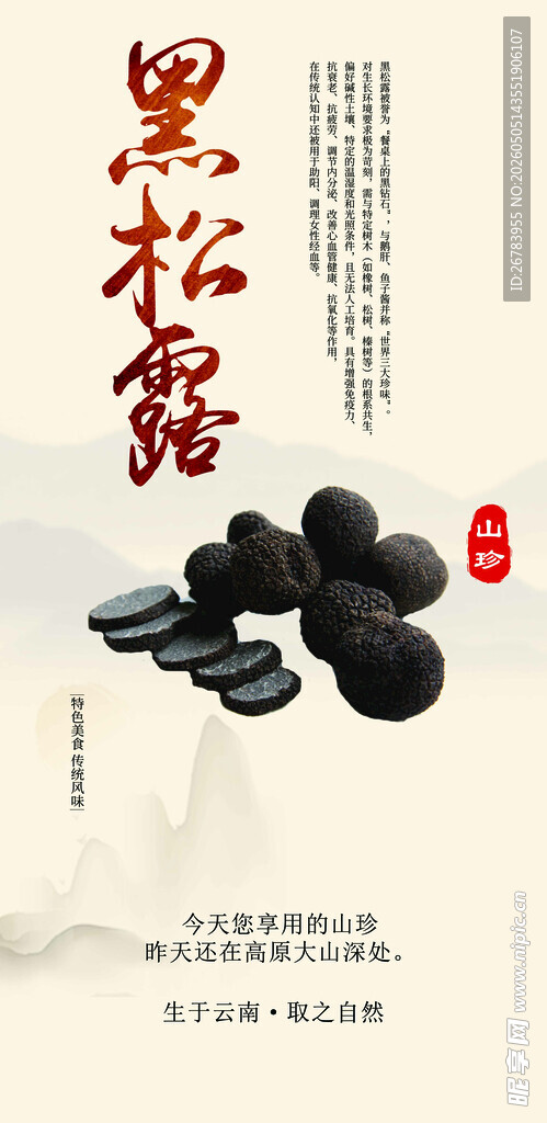 黑松露特写展示