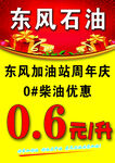 加油站优惠宣传海报