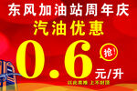 加油站优惠宣传海报