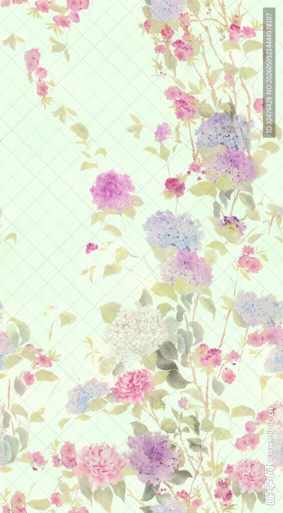 浪漫花卉背景图