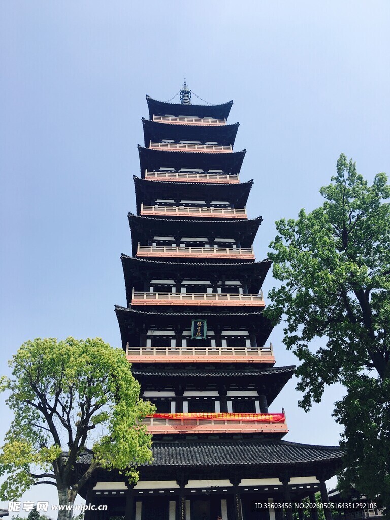 古色古香多层宝塔