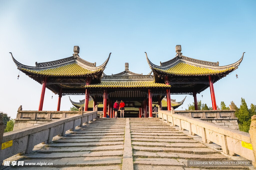 中式古建筑庙宇景观