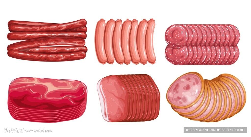 肉品插画素材