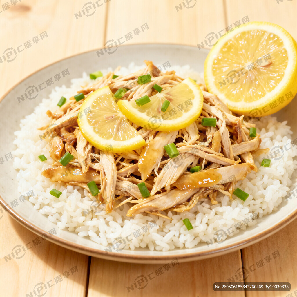 柠檬手撕鸡米饭