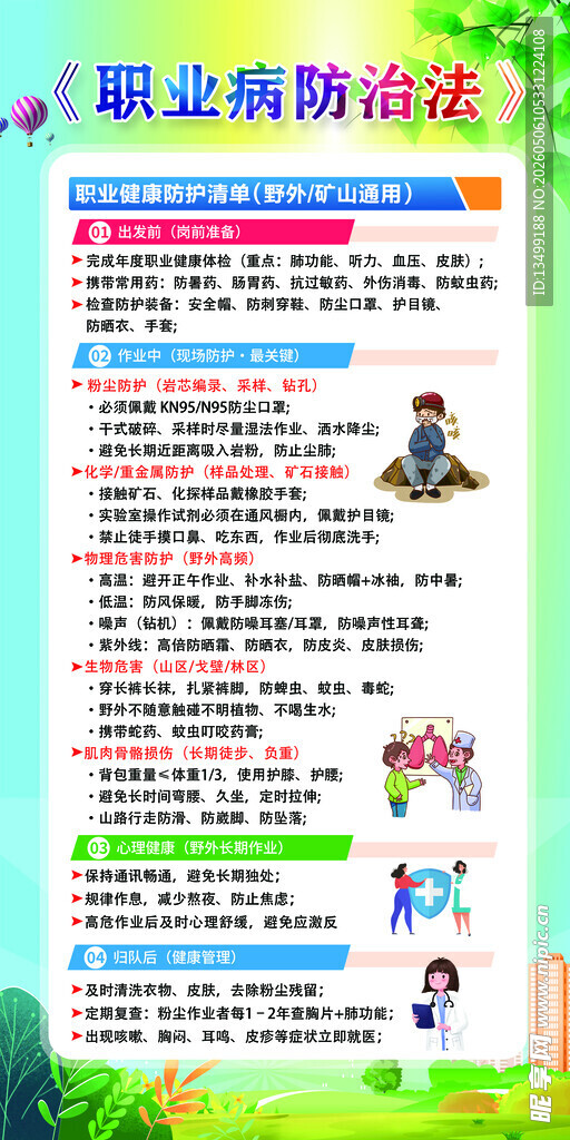 职业病防治宣传海报