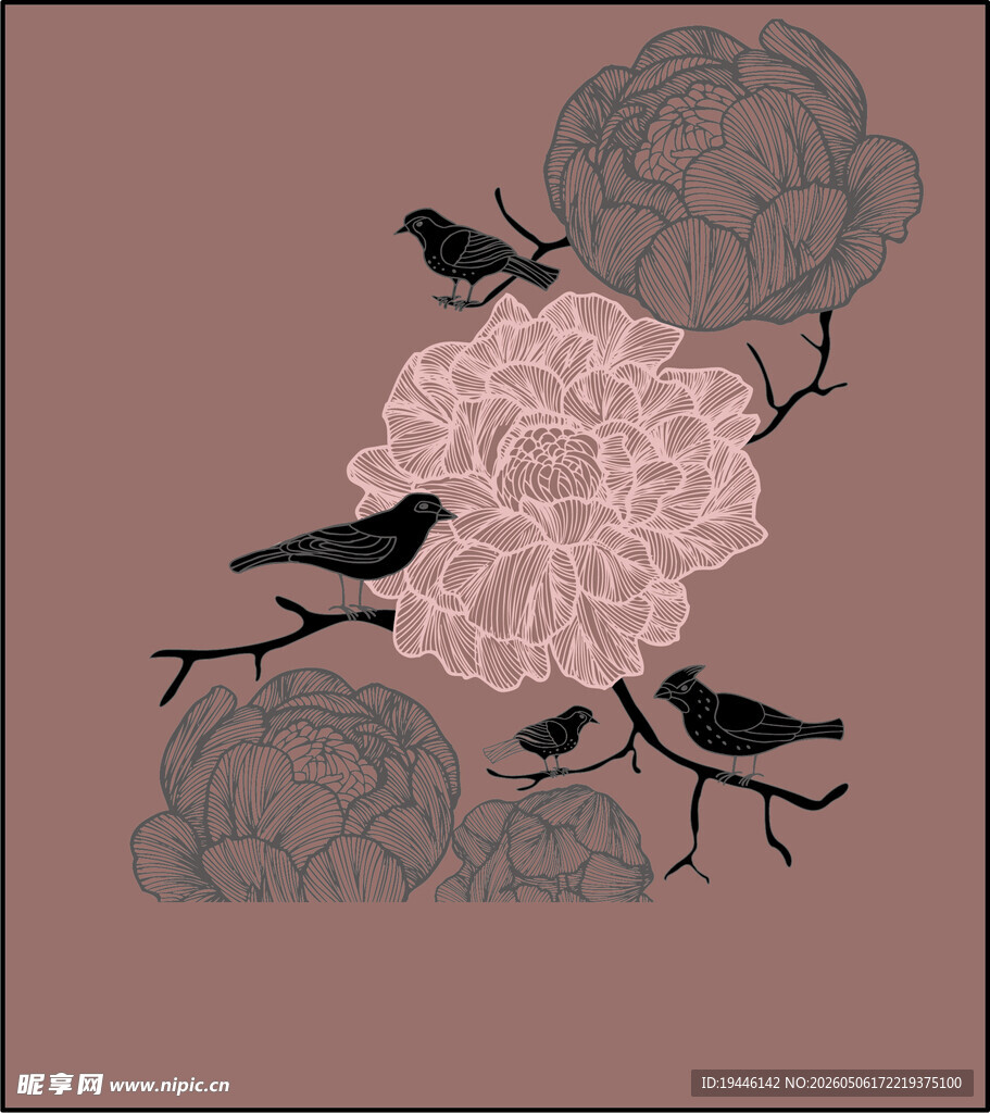 花鸟图案设计