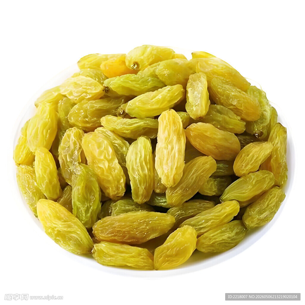 金黄葡萄干饱满诱人