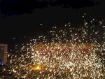 夜空中绚烂的烟花绽放