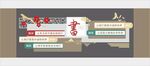 校园文化墙读书阅读背景图案设计